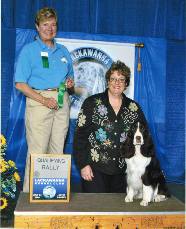 Deb finishing Kiera's Rally Novice Title - Score 99 Deb finishing Kiera's Rally Novice Title - Score 99