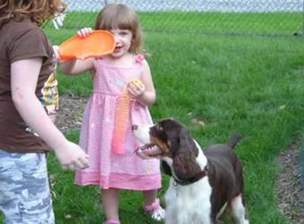 Maddy with the grandchildren