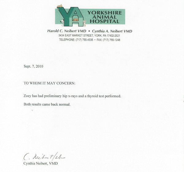 Vet Report Vet Report